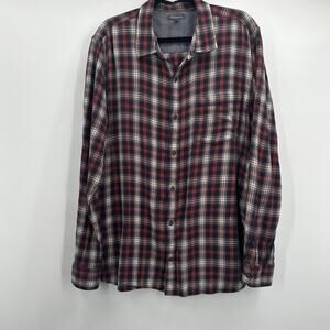 Toad‎ & Co Shirt Mens XL Plaid Button Up Long Sleeve Casual Organic Cotton